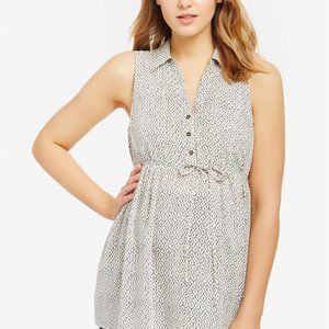 Motherhood Maternity Sleeveless Babydoll Top Sz S